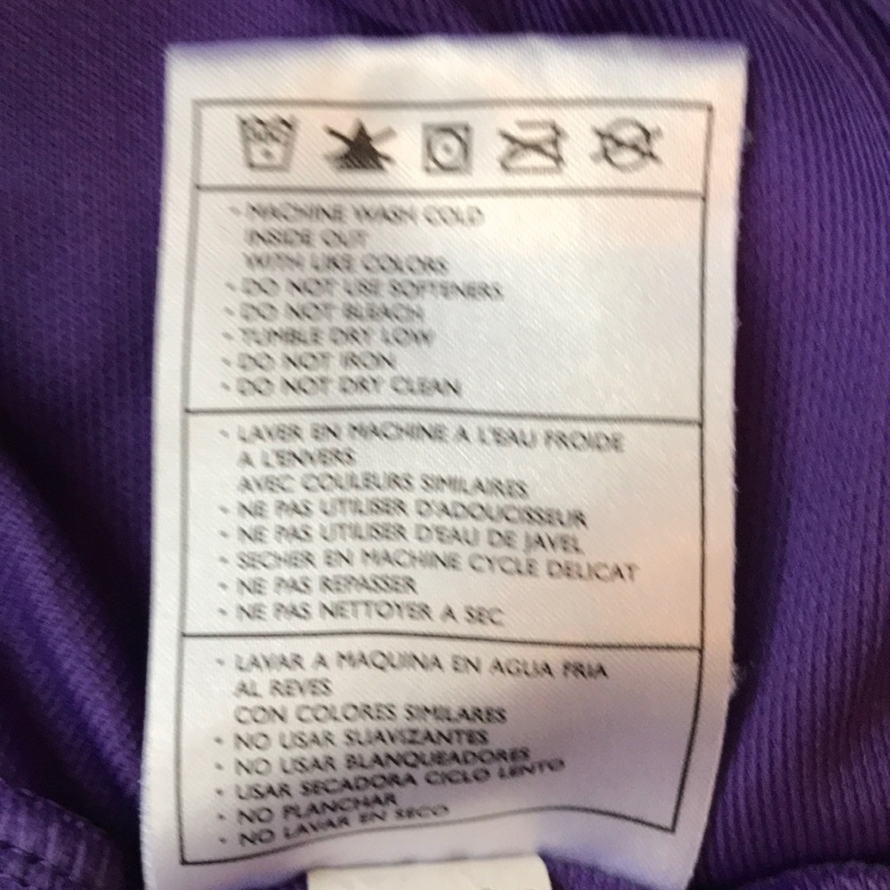 NikeGolf Purple FITDRY Golf Shirt - Picture 5 of 6